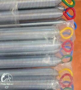 Juego de resortes con pintura electrostática